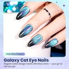 image:imageBeetles Orange Cat Eye Gel Nail Polish  15ML Orange Soda Summer Cat Eye Glitter Magnetic Gel Polish Shimmer Effect Soak Off UV French Nail Art Design Salon DIY Manicure Gifts for WomenD  Rainbow Blue  Holo Blue Dream