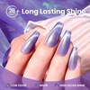 image:imageBeetles Orange Cat Eye Gel Nail Polish  15ML Orange Soda Summer Cat Eye Glitter Magnetic Gel Polish Shimmer Effect Soak Off UV French Nail Art Design Salon DIY Manicure Gifts for WomenJ  Velvet Purple  Twilight Lavender