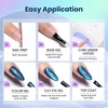 image:imageBeetles Orange Cat Eye Gel Nail Polish  15ML Orange Soda Summer Cat Eye Glitter Magnetic Gel Polish Shimmer Effect Soak Off UV French Nail Art Design Salon DIY Manicure Gifts for WomenD  Rainbow Blue  Holo Blue Dream