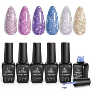 image:imageBeetles Blue Gel Nail Polish Set  Ocean Veil 6 Colors Jelly Summer Gel Nail Polish Kit Green Sheer Translucent Effect Soak off UV Nail Art DIY at Home Gift for Women006 Colors Holographic Gel Polish Kit