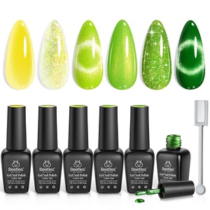 image:imageBeetles Blue Gel Nail Polish Set  Ocean Veil 6 Colors Jelly Summer Gel Nail Polish Kit Green Sheer Translucent Effect Soak off UV Nail Art DIY at Home Gift for WomenSummer Beats