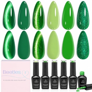 image:imageBeetles Blue Gel Nail Polish Set  Sunken Blue 6 Color Sky Navy Cobalt Cat Eye Gel Polish Summer Shimmer Manicure Soak Off UV Nail Art Salon DIY at Home Gift for WomenSummer Woodland