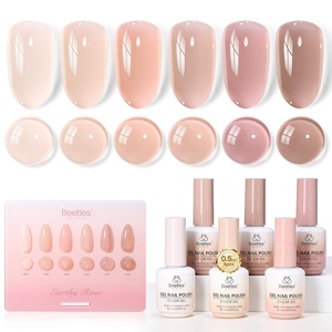 image:imageBeetles Cat Eye Gel Nail Polish Set  Falling Gold 6 Colors 15ML Full Size Glitter Gel Polish Kit Gold Brown Orange Glass Cat Eye Magnetic Effect Soak Off UV Nail Art DIY Salon at Home Gift for WomenEarthy Rose