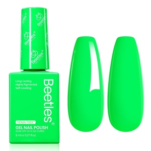 image:imageBeetles Orange Cat Eye Gel Nail Polish  15ML Orange Soda Summer Cat Eye Glitter Magnetic Gel Polish Shimmer Effect Soak Off UV French Nail Art Design Salon DIY Manicure Gifts for WomenH  Creme Green  8ML Neon Green