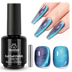 image:imageBeetles Orange Cat Eye Gel Nail Polish  15ML Orange Soda Summer Cat Eye Glitter Magnetic Gel Polish Shimmer Effect Soak Off UV French Nail Art Design Salon DIY Manicure Gifts for WomenD  Velvet Blue  Interstellar Mirage