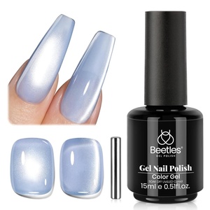 image:imageBeetles Orange Cat Eye Gel Nail Polish  15ML Orange Soda Summer Cat Eye Glitter Magnetic Gel Polish Shimmer Effect Soak Off UV French Nail Art Design Salon DIY Manicure Gifts for WomenF  Velvet Silver  Frosted Galaxy