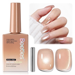 image:imageBeetles Orange Cat Eye Gel Nail Polish  15ML Orange Soda Summer Cat Eye Glitter Magnetic Gel Polish Shimmer Effect Soak Off UV French Nail Art Design Salon DIY Manicure Gifts for WomenL  Glassy Gold  Buttercream Dream