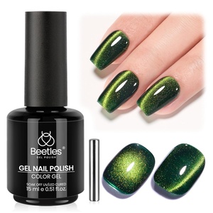 image:imageBeetles Orange Cat Eye Gel Nail Polish  15ML Orange Soda Summer Cat Eye Glitter Magnetic Gel Polish Shimmer Effect Soak Off UV French Nail Art Design Salon DIY Manicure Gifts for WomenH  Rainbow Green  Forest Flame