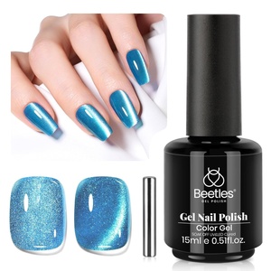 image:imageBeetles Orange Cat Eye Gel Nail Polish  15ML Orange Soda Summer Cat Eye Glitter Magnetic Gel Polish Shimmer Effect Soak Off UV French Nail Art Design Salon DIY Manicure Gifts for WomenD  Velvet Blue  Stellar Ocean