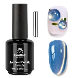 image:imageBeetles Orange Cat Eye Gel Nail Polish  15ML Orange Soda Summer Cat Eye Glitter Magnetic Gel Polish Shimmer Effect Soak Off UV French Nail Art Design Salon DIY Manicure Gifts for WomenD  Velvet Blue  Frosted Sapphire