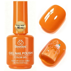 image:imageBeetles Orange Gel Nail Polish  Warm Burnt Caramel Orange Color Gel 15ml Soak Off UV LED Gel Polish for Fall Nails Nail Art Manicure for Women Home Salon DIY Nail Design