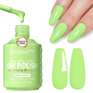 image:imageBeetles PRO Yellow Gel Polish  Chamomile Light HEMAFree amp TPOFREE 15ml Bright Lemon Yellow Color Gel Polish Summer UV LED Soak Off Gel for Salon amp Home UseH  Creme Green  Mojito Mint