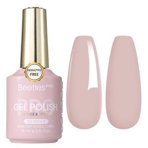 image:imageBeetles PRO Yellow Gel Polish  Chamomile Light HEMAFree amp TPOFREE 15ml Bright Lemon Yellow Color Gel Polish Summer UV LED Soak Off Gel for Salon amp Home UseB  Creme Pink  Go With It