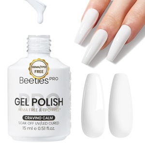 image:imageBeetles PRO Yellow Gel Polish  Chamomile Light HEMAFree amp TPOFREE 15ml Bright Lemon Yellow Color Gel Polish Summer UV LED Soak Off Gel for Salon amp Home UseA  Creme White  Craving Calm