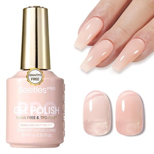 image:imageBeetles PRO Yellow Gel Polish  Chamomile Light HEMAFree amp TPOFREE 15ml Bright Lemon Yellow Color Gel Polish Summer UV LED Soak Off Gel for Salon amp Home UseB  Creme Pink  Insecure but Pretty