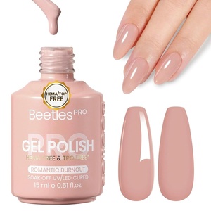 image:imageBeetles PRO Yellow Gel Polish  Chamomile Light HEMAFree amp TPOFREE 15ml Bright Lemon Yellow Color Gel Polish Summer UV LED Soak Off Gel for Salon amp Home UseB  Creme Pink  Romantic Burnout