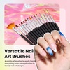 image:imageBeetles Neon Gel Nail Polish Set  75ML 20 Color Summer Gel Polish Kit with Base Coat Glossy amp Matte Top Coat Pearl Pink Blue Red Yellow Orange Gel Soak Off UV Led Nails Summer Gift for Women25pcs Nail Art Brushes