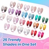 image:imageBeetles Neon Gel Nail Polish Set  75ML 20 Color Summer Gel Polish Kit with Base Coat Glossy amp Matte Top Coat Pearl Pink Blue Red Yellow Orange Gel Soak Off UV Led Nails Summer Gift for Women000 Deal Box Jelly Veil Gel Polish Set