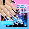 image:imageBeetles Neon Gel Nail Polish Set  75ML 20 Color Summer Gel Polish Kit with Base Coat Glossy amp Matte Top Coat Pearl Pink Blue Red Yellow Orange Gel Soak Off UV Led Nails Summer Gift for Women000Enchanted Cat Eye