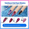 image:imageBeetles Neon Gel Nail Polish Set  75ML 20 Color Summer Gel Polish Kit with Base Coat Glossy amp Matte Top Coat Pearl Pink Blue Red Yellow Orange Gel Soak Off UV Led Nails Summer Gift for Women000Enchanted Cat Eye