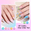 image:imageBeetles Neon Gel Nail Polish Set  75ML 20 Color Summer Gel Polish Kit with Base Coat Glossy amp Matte Top Coat Pearl Pink Blue Red Yellow Orange Gel Soak Off UV Led Nails Summer Gift for WomenColor Notes Collection