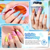 image:imageBeetles Neon Gel Nail Polish Set  75ML 20 Color Summer Gel Polish Kit with Base Coat Glossy amp Matte Top Coat Pearl Pink Blue Red Yellow Orange Gel Soak Off UV Led Nails Summer Gift for WomenTropical Bloom
