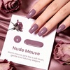 image:imageBeetles Purple Gel Nail Polish  Nude Mauve 15ml Nude Rose Mauve Pink Purple Color Gel Polish Glossy Solid Color Soak Off UV LED Nail Art Elegant Polish for Daily Wear Salon DIY Manicure