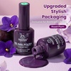 image:imageBeetles Purple Gel Polish  Royal Plum 1pc 15ml Deep Purple Color Soak Off UV LED Gel Polish Glossy Solid Nail Art Elegant Dark Nails for All Season Party Salon DIY Manicure