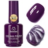 image:imageBeetles Purple Gel Polish  Royal Plum 1pc 15ml Deep Purple Color Soak Off UV LED Gel Polish Glossy Solid Nail Art Elegant Dark Nails for All Season Party Salon DIY Manicure