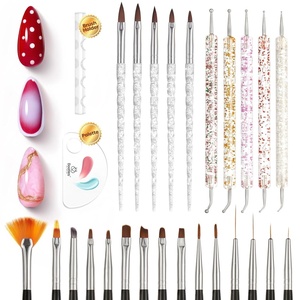image:imageBeetles Neon Gel Nail Polish Set  75ML 20 Color Summer Gel Polish Kit with Base Coat Glossy amp Matte Top Coat Pearl Pink Blue Red Yellow Orange Gel Soak Off UV Led Nails Summer Gift for Women25pcs Nail Art Brushes