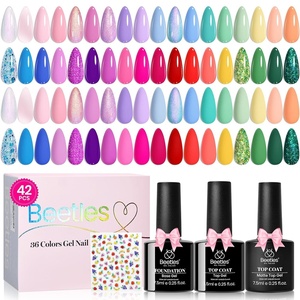 image:imageBeetles Neon Gel Nail Polish Set  75ML 20 Color Summer Gel Polish Kit with Base Coat Glossy amp Matte Top Coat Pearl Pink Blue Red Yellow Orange Gel Soak Off UV Led Nails Summer Gift for WomenWoodland Fairy