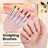 image:imageBeetles 100 Colors Gel Nail Polish Set 119 PCS Kit All Season Cat Eye Pink Blue Jelly with 31pcs Nail Art Brushes Dotting Tools Pens Dust Brush Striping Liner Fingernaill