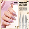 image:imageBeetles 100 Colors Gel Nail Polish Set 119 PCS Kit All Season Cat Eye Pink Blue Jelly with 31pcs Nail Art Brushes Dotting Tools Pens Dust Brush Striping Liner Fingernaill