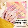 image:imageBeetles 100 Colors Gel Nail Polish Set 119 PCS Kit All Season Cat Eye Pink Blue Jelly with 31pcs Nail Art Brushes Dotting Tools Pens Dust Brush Striping Liner Fingernaill