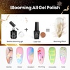 image:imageBeetles 100 Colors Gel Nail Polish Set 119 PCS Kit All Season Cat Eye Pink Blue Jelly with Blooming Gel 15ml Clear Uv Led Blossom Nails for Spreading Effect Marblee