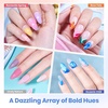 image:imageBeetles 100 Colors Gel Nail Polish Set 119 PCS Kit All Season Cat Eye Pink Blue Jelly with Blooming Gel 15ml Clear Uv Led Blossom Nails for Spreading Effect Marblee