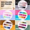 image:imageBeetles 110 PCS Gel Nail Polish Set 100 Colors Infinite Inspiration All Season Red Brown Green Blac with Blooming Clear Uv Led Blossom for Spreading Effect Marblee