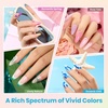 image:imageBeetles 119 PCS 100 Colors Gel Nail Polish Setand Gel Nail Tips 12 Sizes 288Pcs Medium Coffin Etch X Nail Tips
