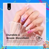 image:imageBeetles 119 PCS 100 Colors Gel Nail Polish Setand Gel Nail Tips 12 Sizes 288Pcs Medium Coffin Etch X Nail Tips