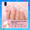 image:imageBeetles 119 PCS 100 Colors Gel Nail Polish Setand Gel Nail Tips 12 Sizes 288Pcs Medium Coffin Etch X Nail Tips