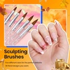 image:imageBeetles 31pcs Nail Art Brushes Nail Art Pens Dotting Tool amp Fall Nail Fest Gel Nail Polish Set  Nail Nook 119 PCS 100 Colors Gel