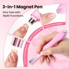 image:imageBeetles Cat Eye Nail Magnet 3 in 1 Multi Effect Magnetic Nails Art Tool amp Nail Stamp Kit 4PCS French Tip Stamper with Scraper