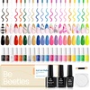 image:imageBeetles Gel Liner Nail Art Polish Set with Chrome Nail Powder Mirror Effect Manicure Nails Art Decoration