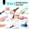 image:imageBeetles Gel Nail Glue Kit 15ml Nail Glue Builder amp Extra Glossy Top Coat 3 Pcs Soak Off UV Kit amp 4 Pcs 15ml Gel Top Base Coat Set