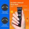 image:imageBeetles Gel Nail Kit Short Almond with Nail Dehydrator and Primer 576Pcs Half Matte EtchX Nail Tips Solid Glue Mini Lamp Nail Extension Set Gift with No Wipe Top Coat and Base Coat Set for Gel Poli