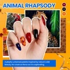 image:imageBeetles Gel Nail Polish Kit with U V Light with Gel Nail Tips FlatX  Square Coffin Short 320pcs 16 Sizes PreEtched Half Matte