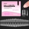 image:imageBeetles Gel Nail Polish Kit with U V Light with Gel Nail Tips FlatX  Square Coffin Short 320pcs 16 Sizes PreEtched Half Matte