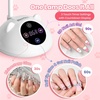 image:imageBeetles Gooseneck Flash Cure Nail Lamp 36 mWcm Cordless UV Nail Lamp Rechargeable 2000mAh Meowgic MilkKitty UV Light for Gel Nails Press on Nails Tips Glue Dryer Smart Sensor DIY Mini Curing Lamps101 White Nail Tips Gooseneck UV Nail Lamp