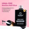 image:imageBeetles Gooseneck Flash Cure Nail Lamp 36 mWcm Cordless UV Nail Lamp Rechargeable 2000mAh Meowgic MilkKitty UV Light for Gel Nails Press on Nails Tips Glue Dryer Smart Sensor DIY Mini Curing Lamps61Almond Short 288pcs Etch X Nail Kit