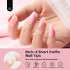 image:imageBeetles Gooseneck Flash Cure Nail Lamp 36 mWcm Cordless UV Nail Lamp Rechargeable 2000mAh Meowgic MilkKitty UV Light for Gel Nails Press on Nails Tips Glue Dryer Smart Sensor DIY Mini Curing Lamps21Coffin Short 288pcs Etch X Nail Tips